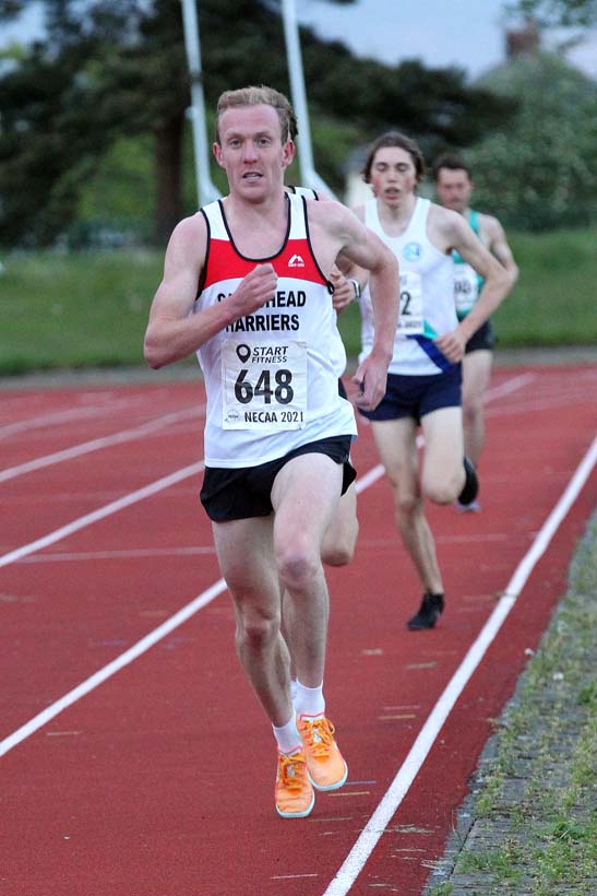 3000 metres, 2021 North East Grand Prix No. 2, Monkton, Wednesday, May 19th. Photo: David T. Hewitson/Sports for All Pics